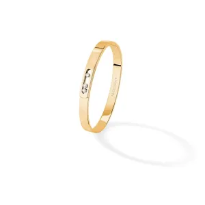 0.16ctw Yellow Gold Diamond Bangle Bracelet