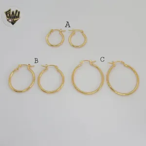 (1-2690-1) Gold Laminate - Plain Classic Hoops - BGF