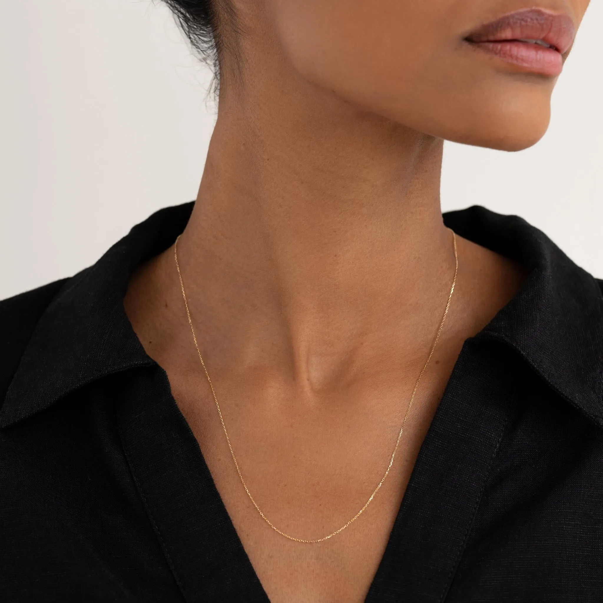 14k Gold Cable Chain Necklace (20 inches) - Tyra