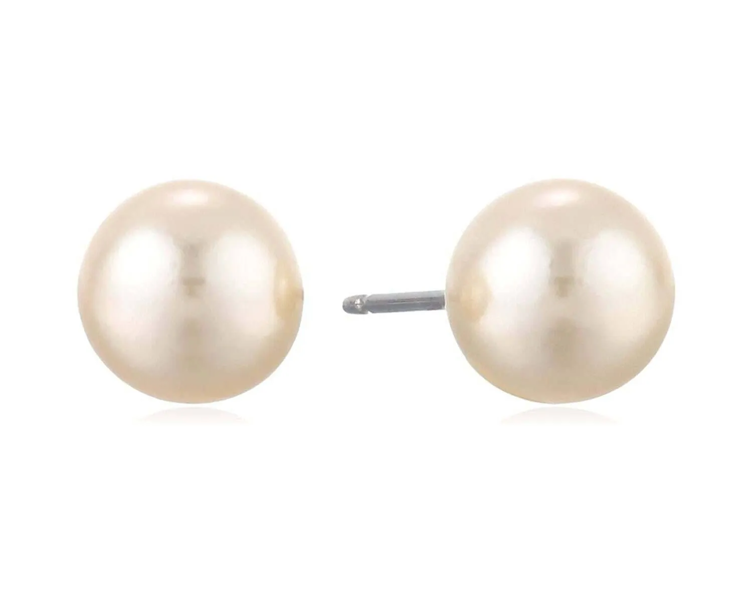 1928 Jewelry 8mm Faux Pearl Stud Earrings