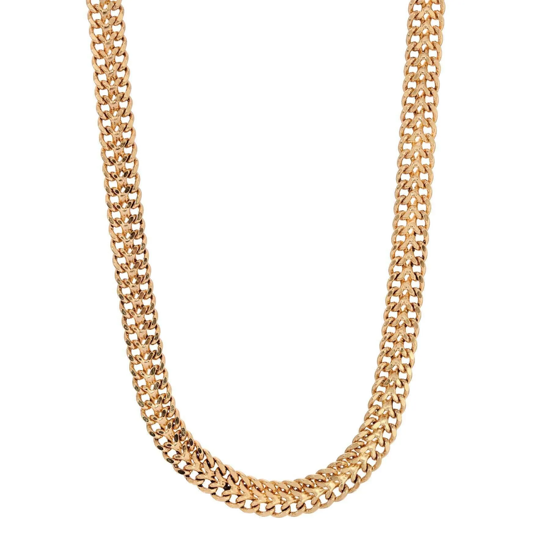 1928 Jewelry Gold Double Curb Chain Necklace 16"   3" Extender