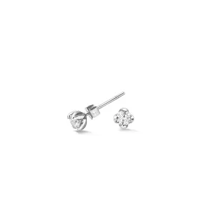 4mm White Topaz Orissa Studs