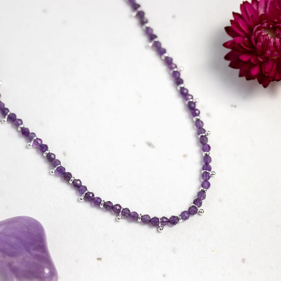 Amethyst Gemstone Necklace