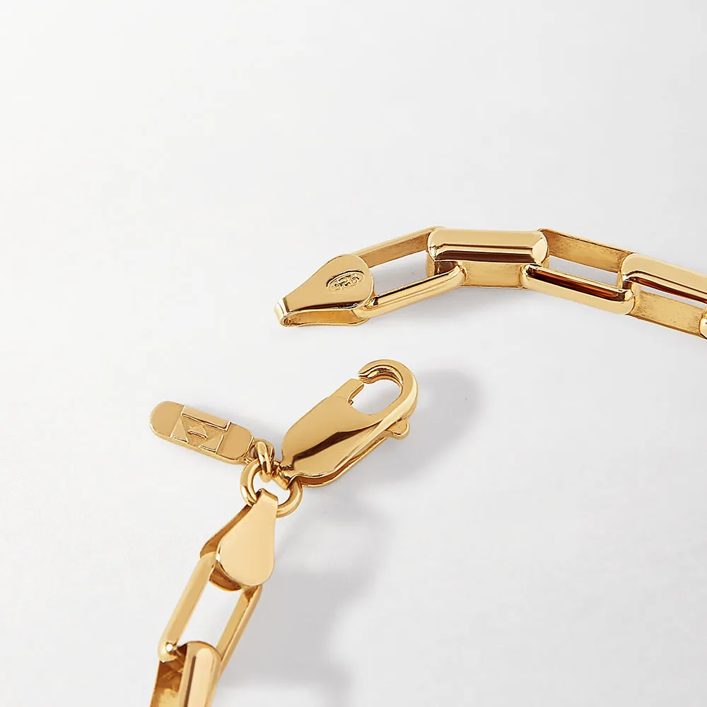 Anchor Chain Bracelet - Gold