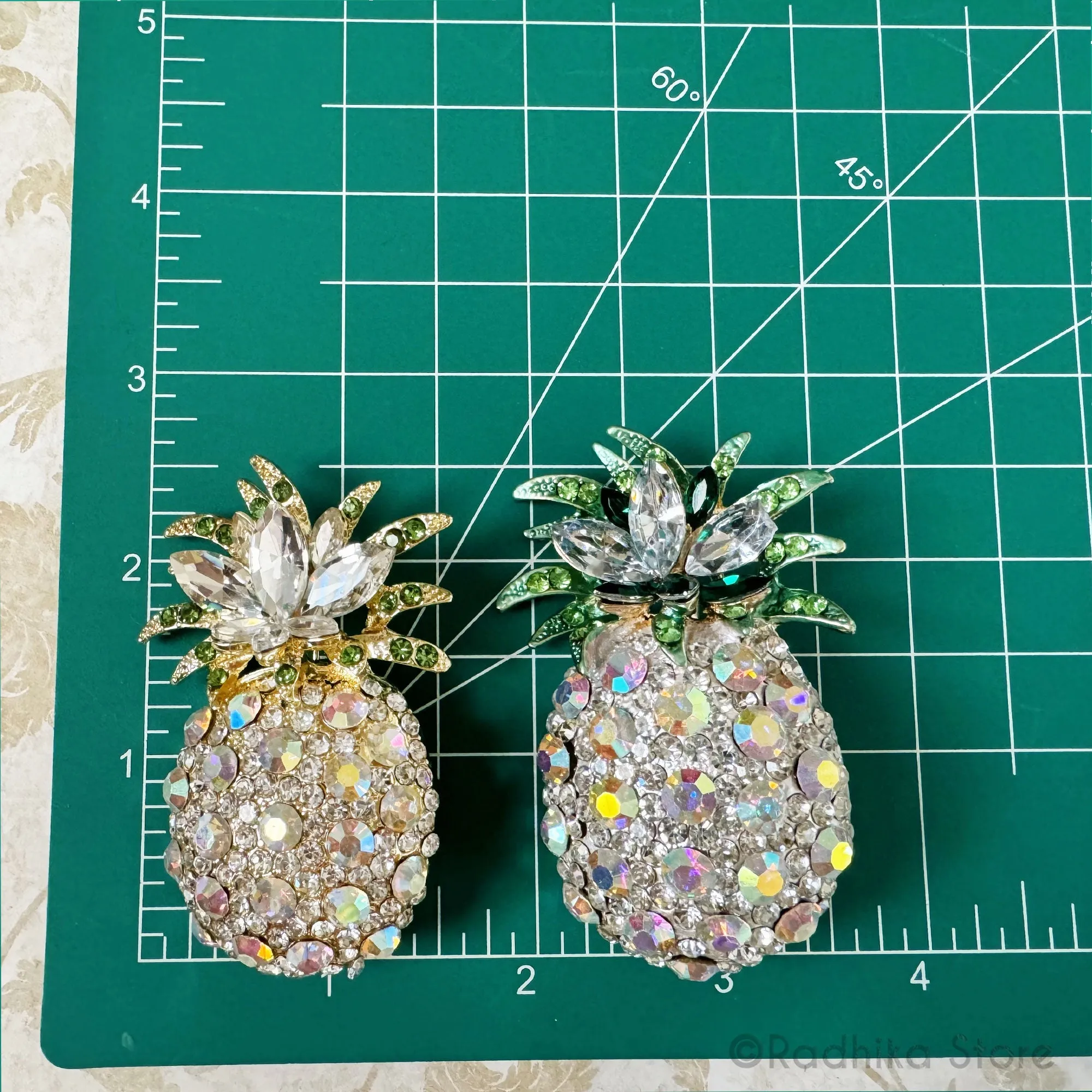 Auspicious Pineapples- Pendants-(Pins)