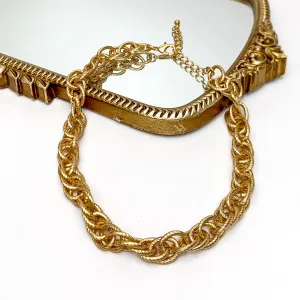 Back To Basics Gold Tone Chain Necklace