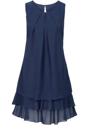 Bodyflirt chiffon dress, blue