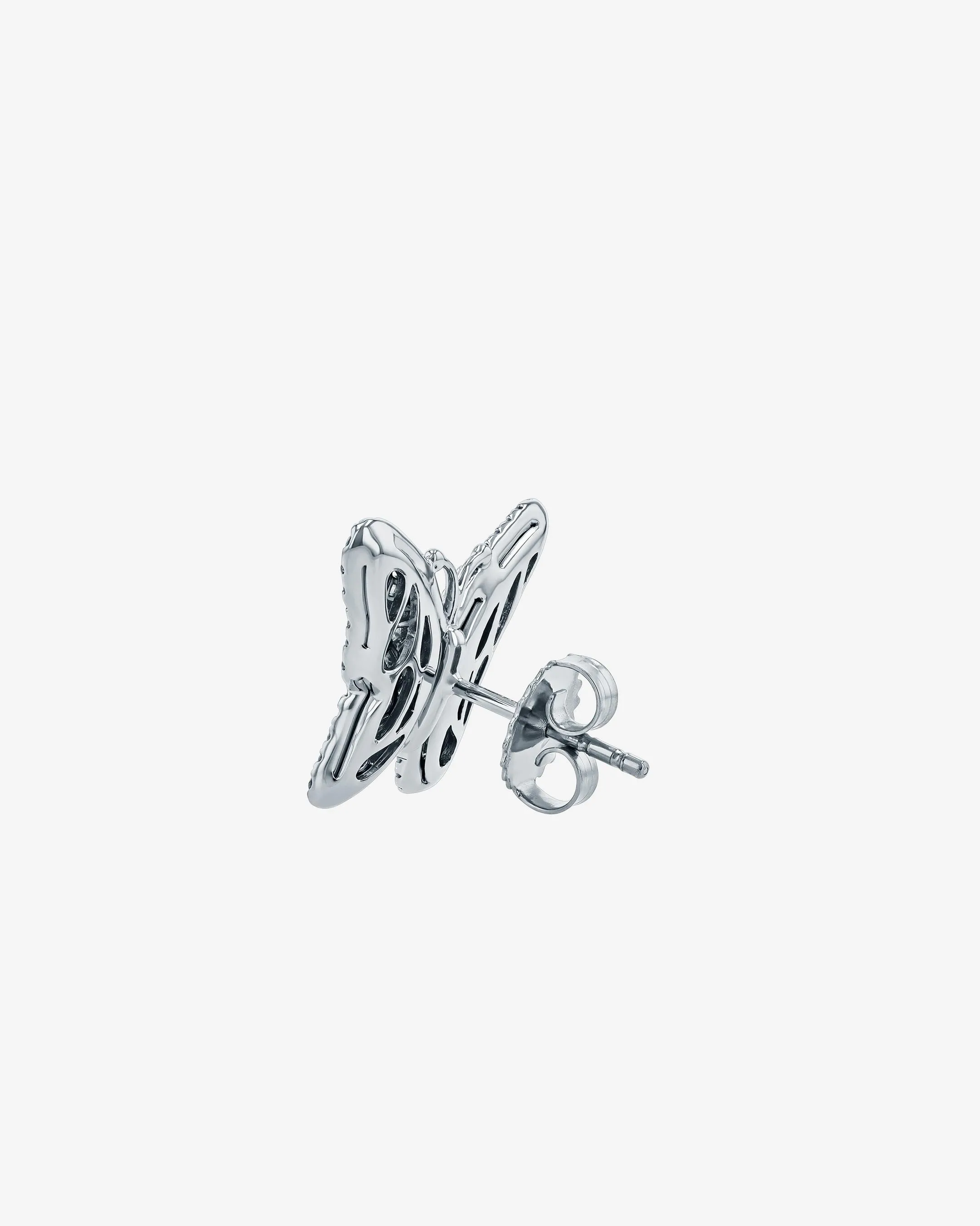 Bold Small Butterfly Diamond Studs