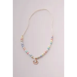 boutique pastel shell necklace