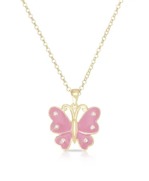 Butterfly Pendant (Pink)