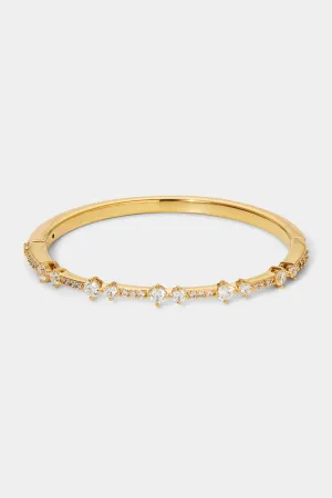 CASSI PAVE CZ SIDE HINGE BRACELET