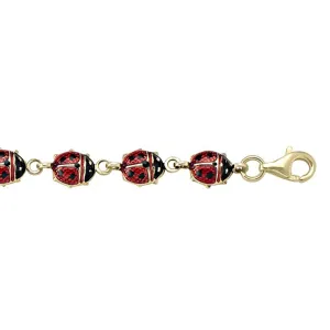 Charming Lady Bug Bracelet