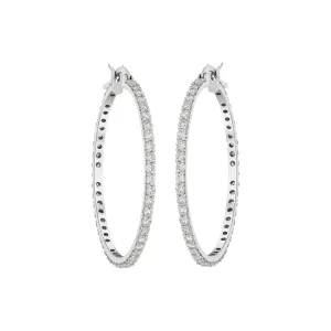 Classic Diamond Hoops