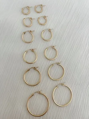 CLASSIC FILLED HOOPS