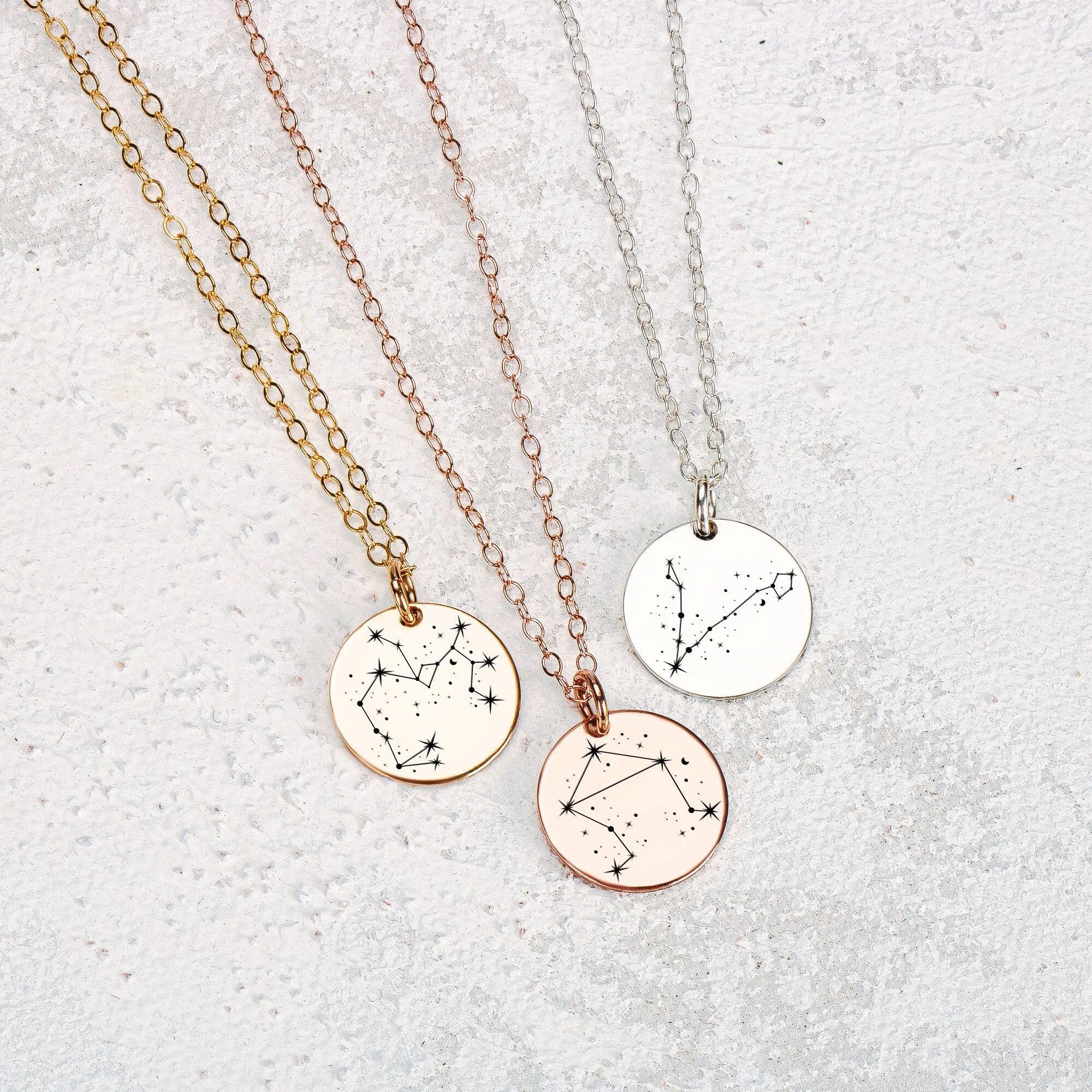 Constellation Disc Necklace