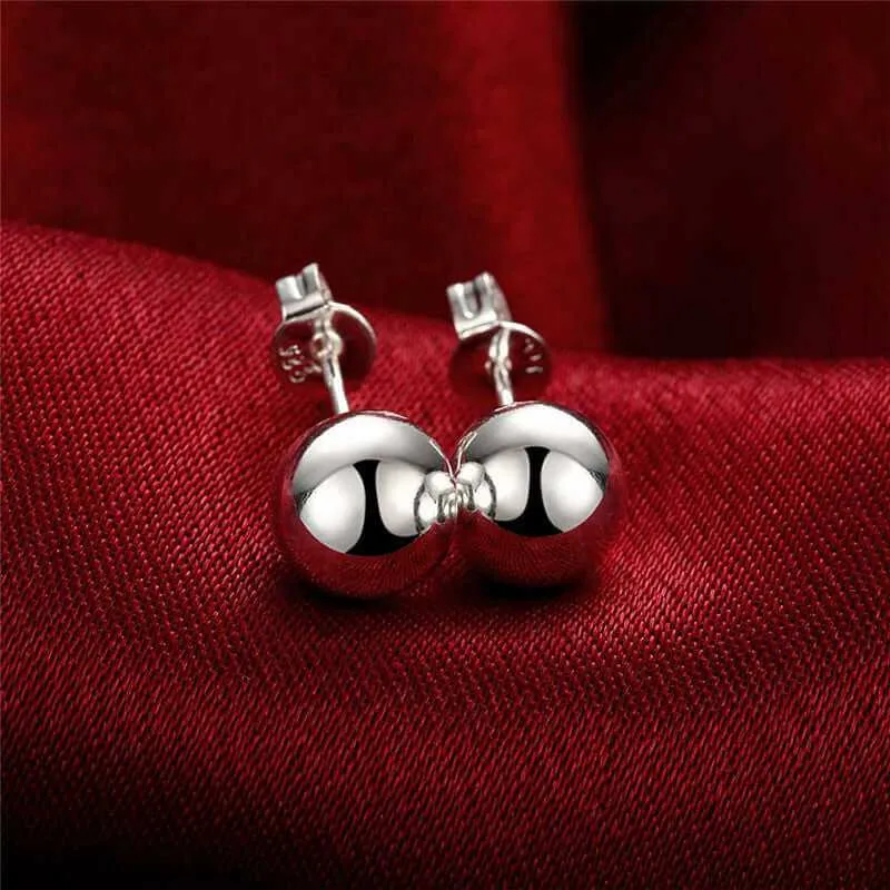 Creative 6M 8M 10M Bead Stud Earrings