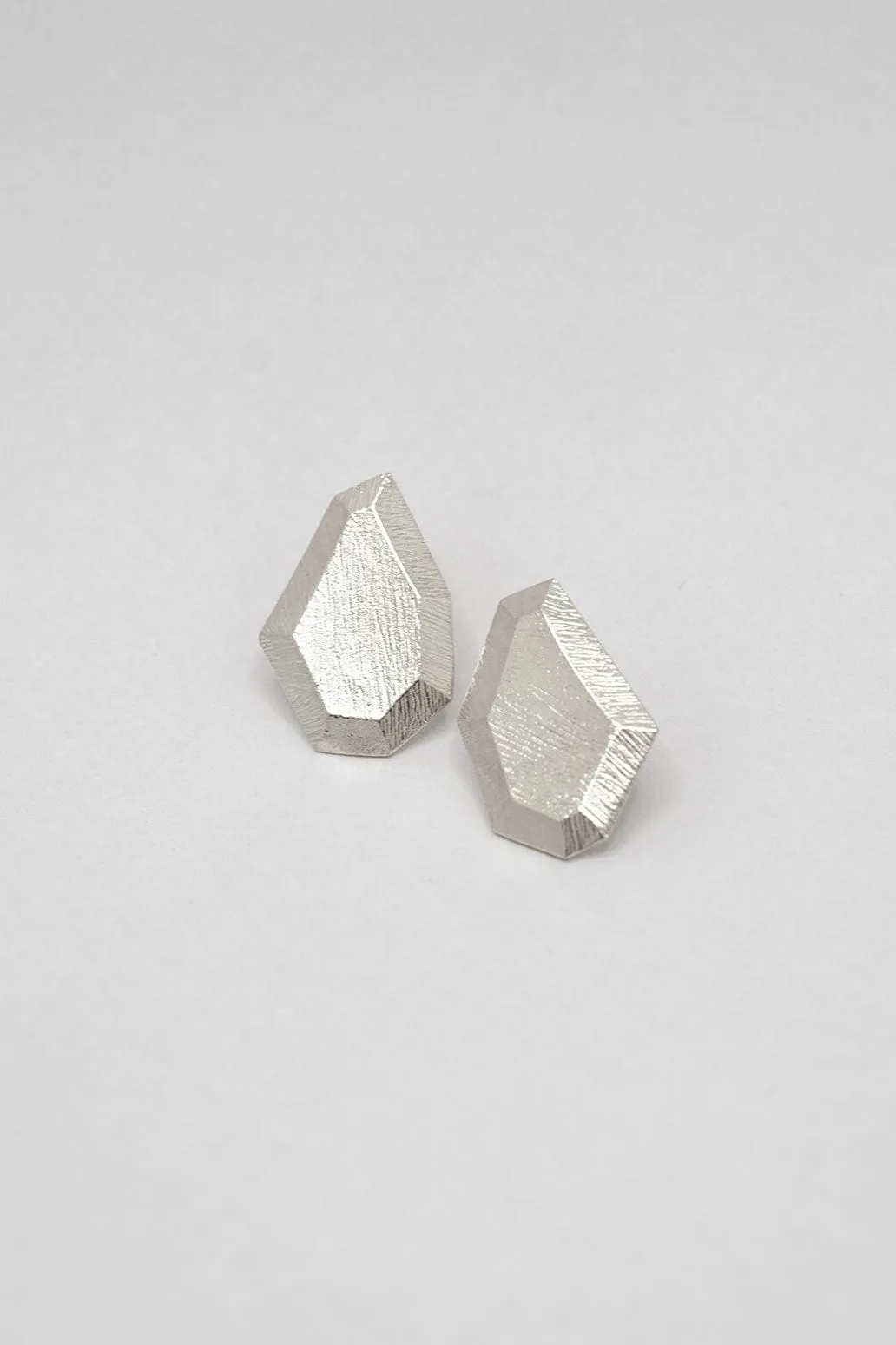 Crystalline Studs - Silver