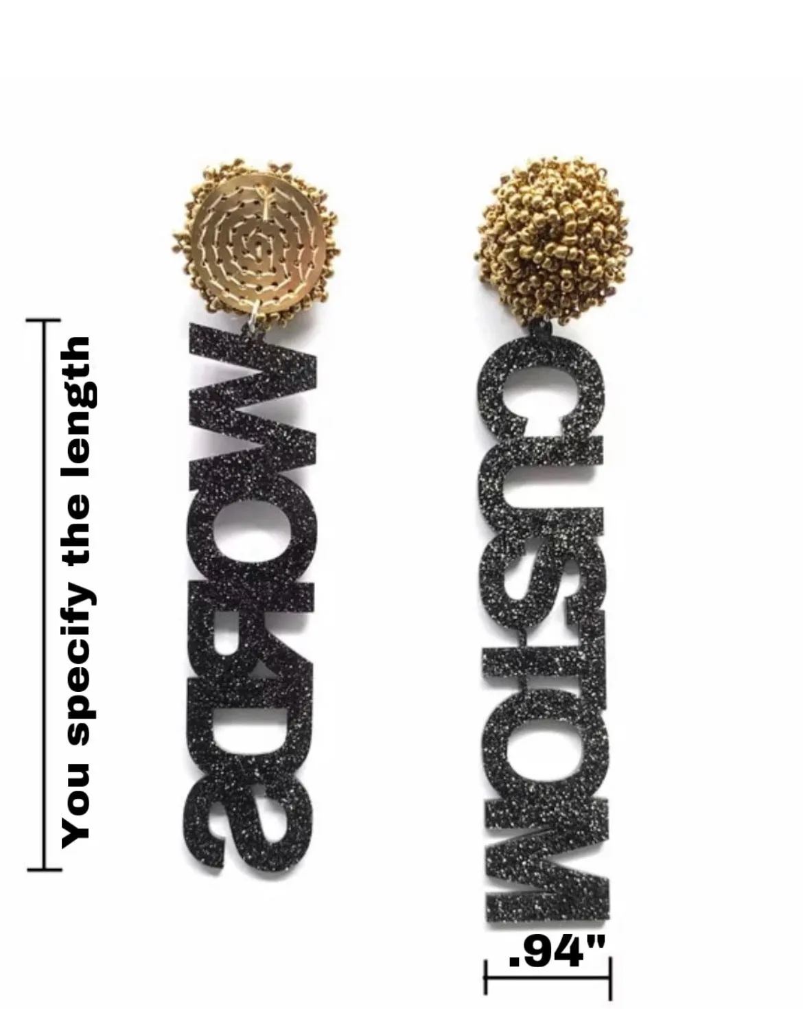 CUSTOM Pom Pom Earrings