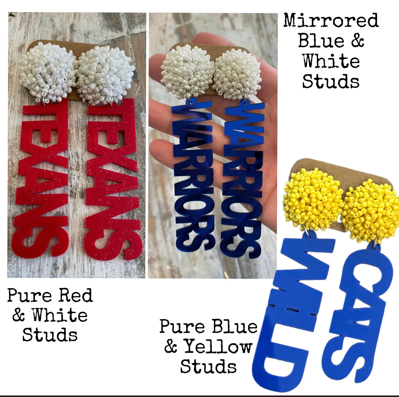 CUSTOM Pom Pom Earrings