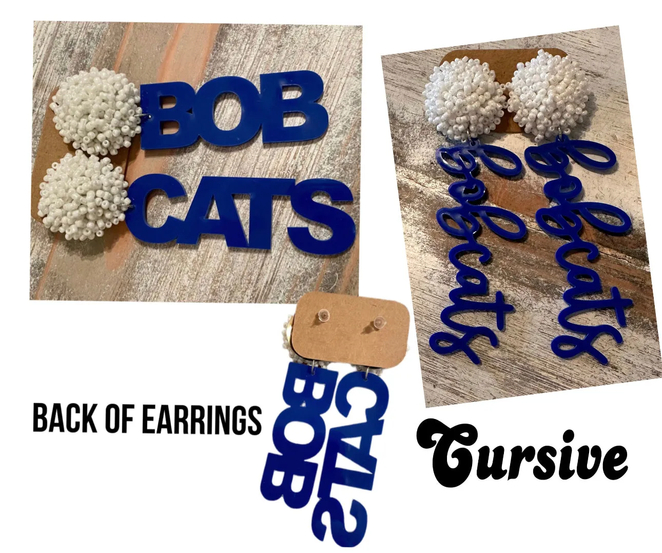 CUSTOM Pom Pom Earrings