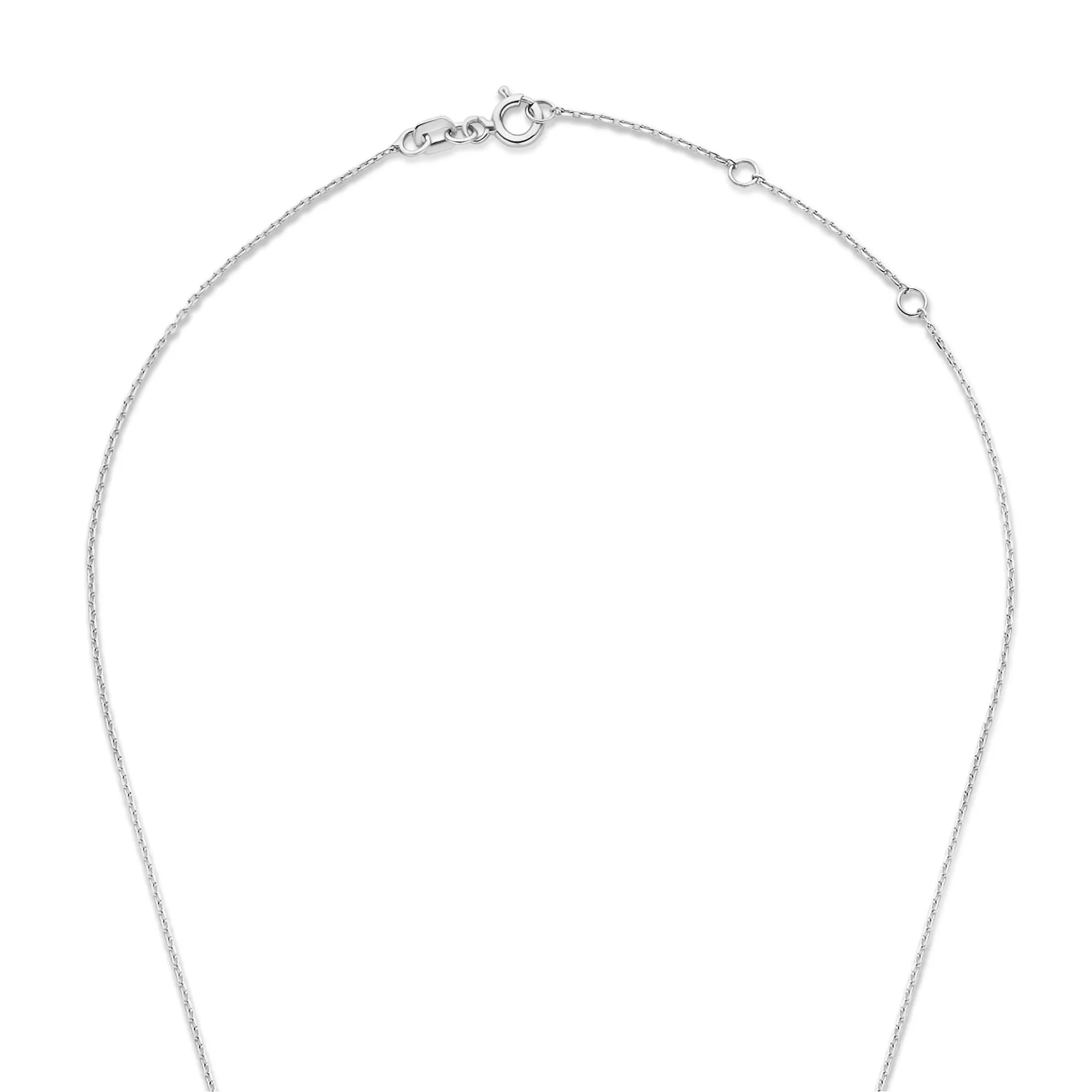 De la Paix Inaya 14 karat white gold necklace with diamond 0.03 carat