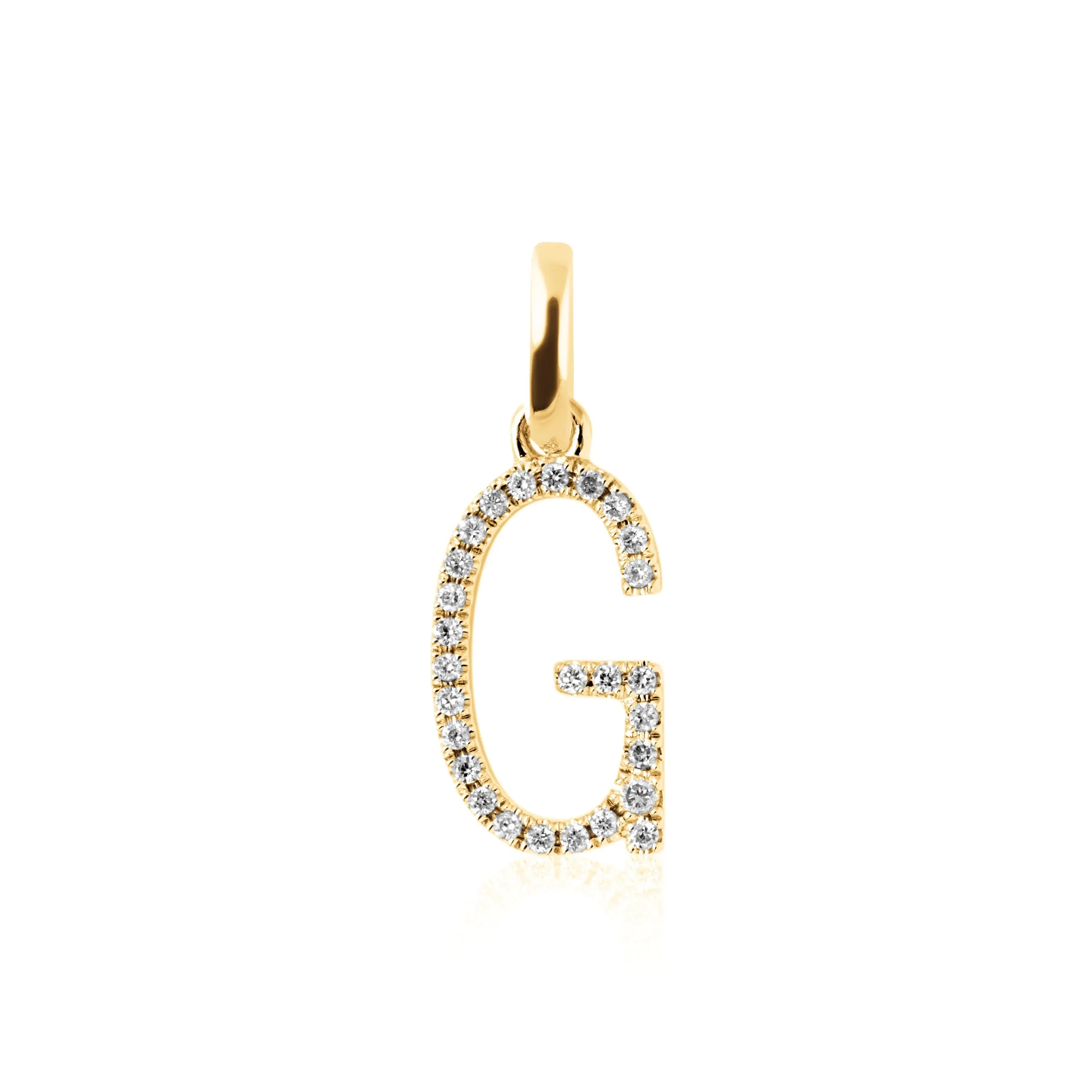 Diamond Letter Pendant 10