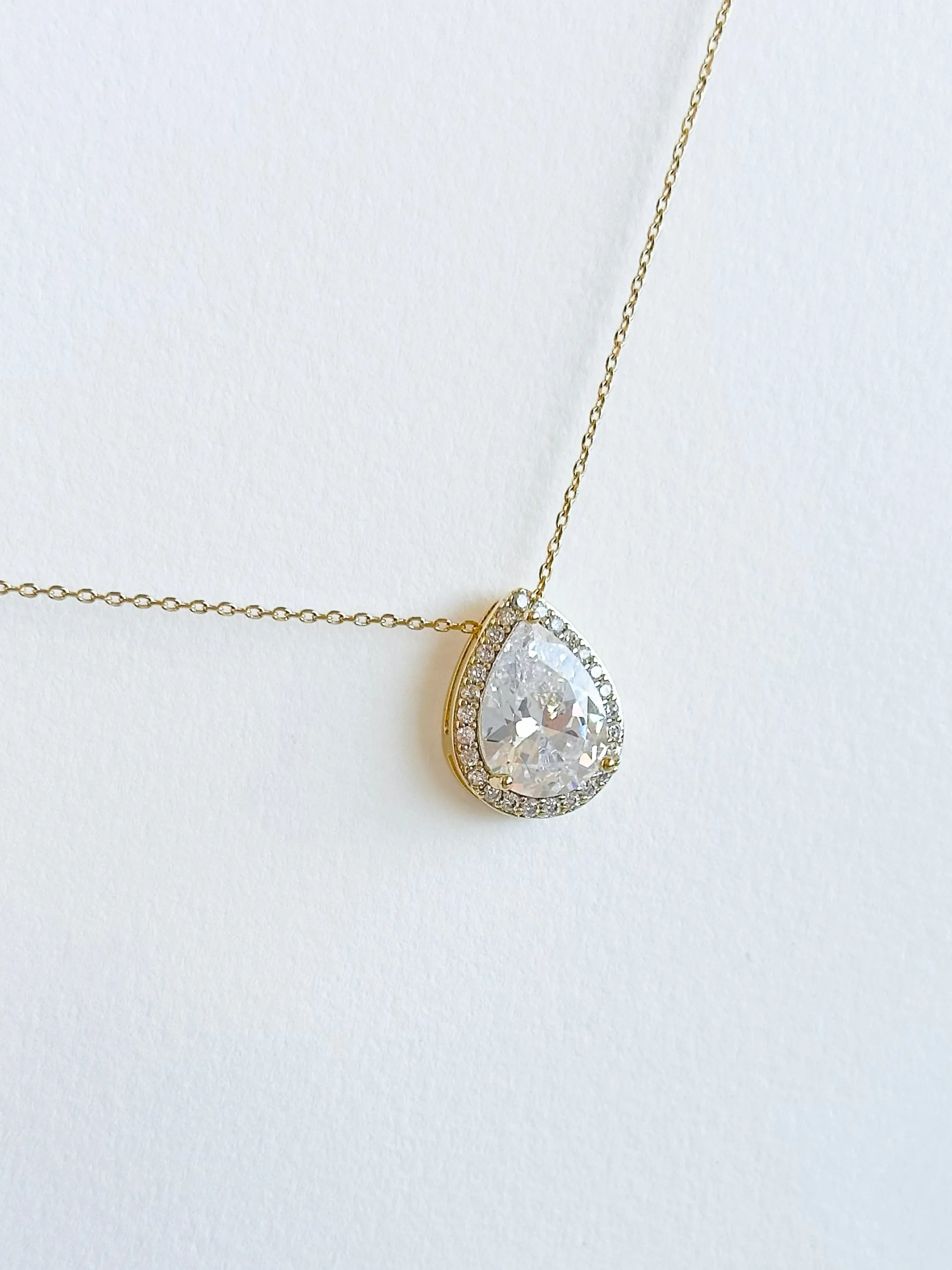 Elegance Pear Drop Necklace