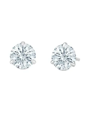 Elegant 3Ct Basket Studs: Lab-Grown Diamond Perfection