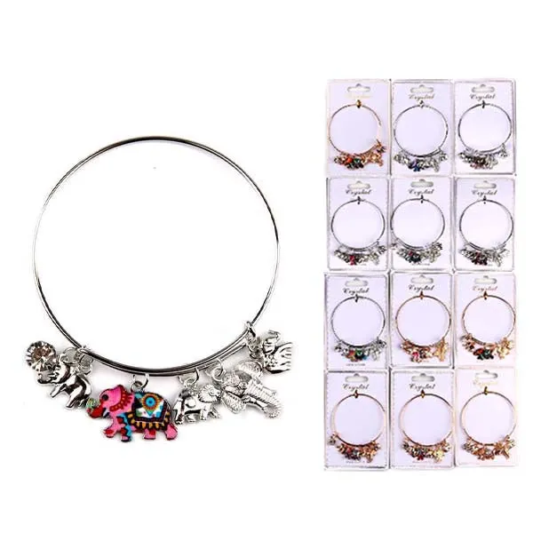 Elephant Charm Bracelets 3860 (12 units)