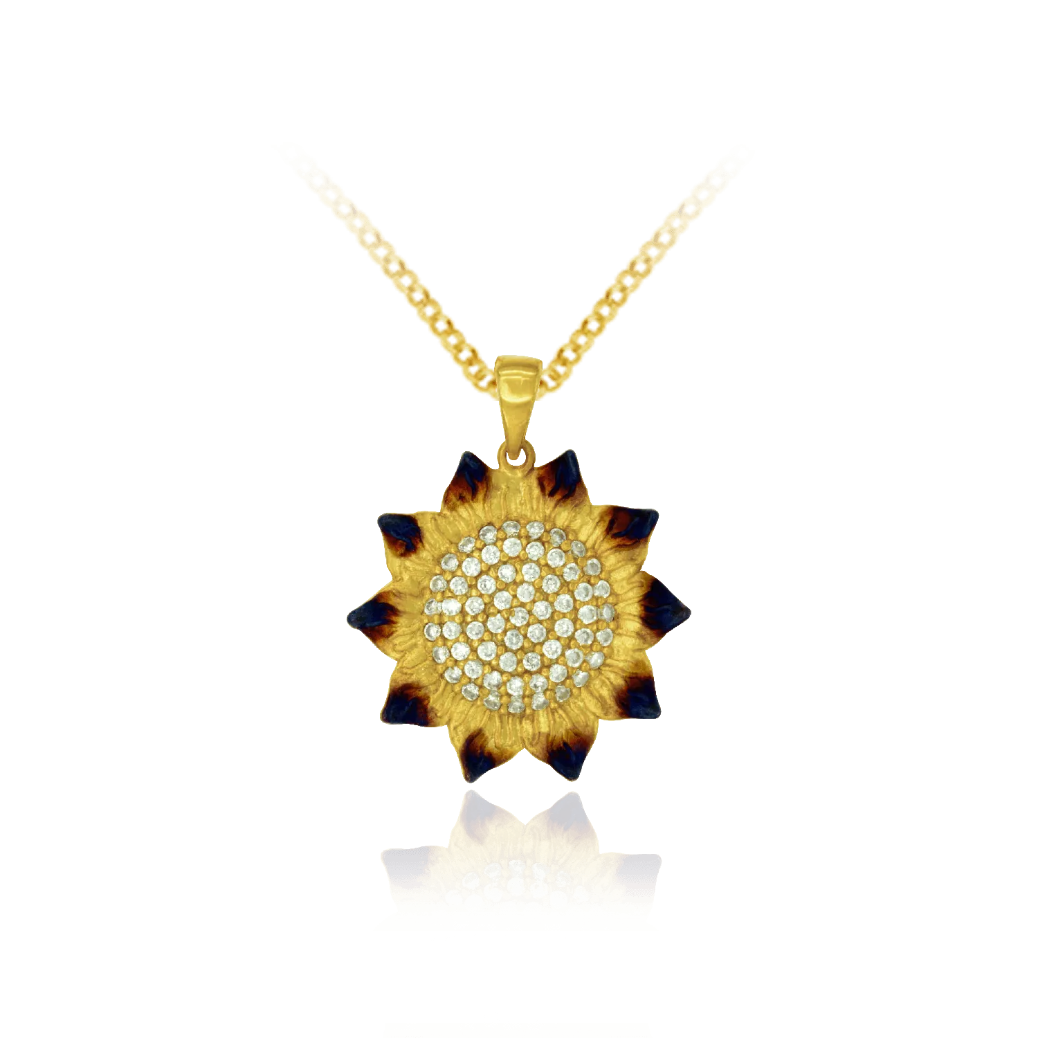 Ember Sunflower Pendant