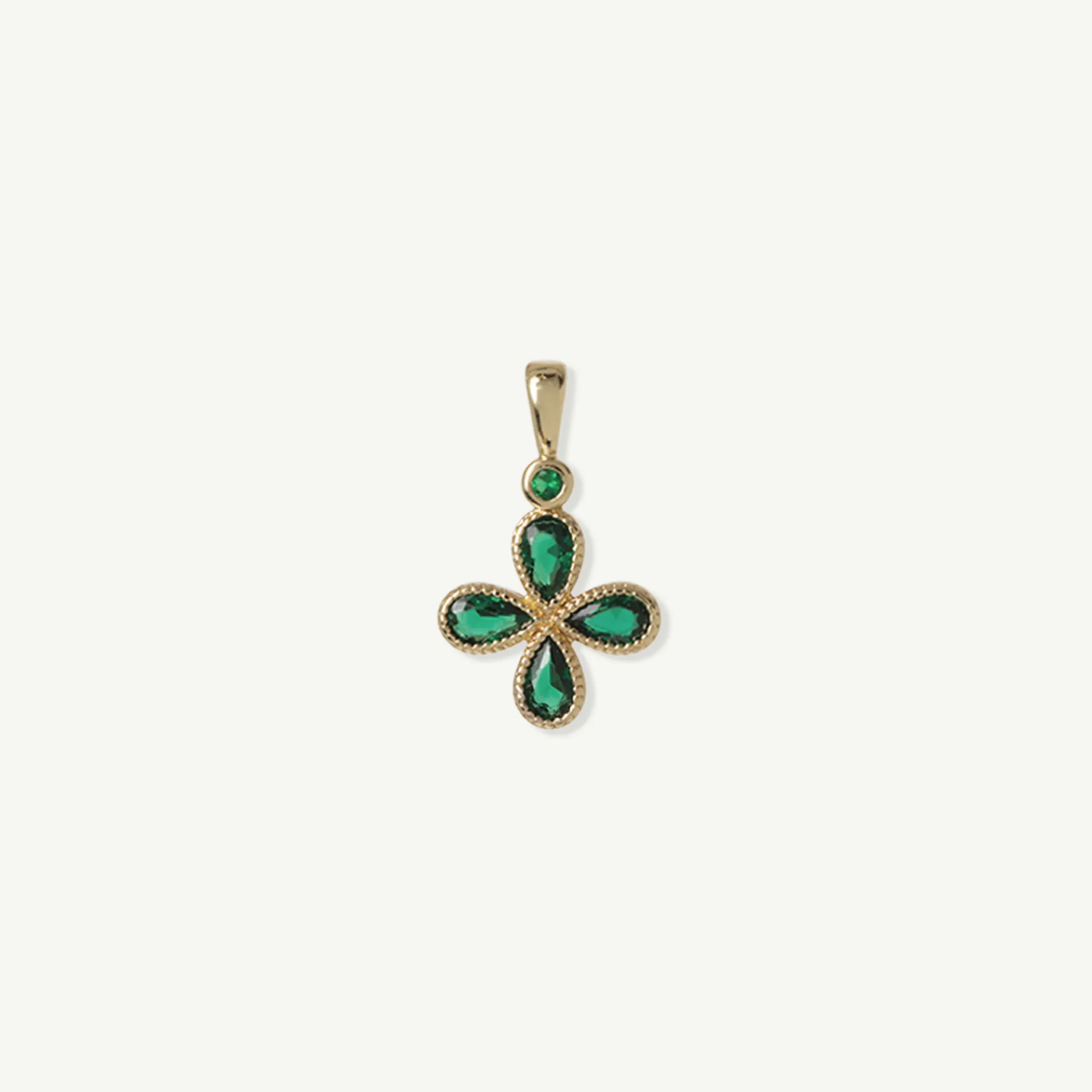 Emerald Clover Pendant