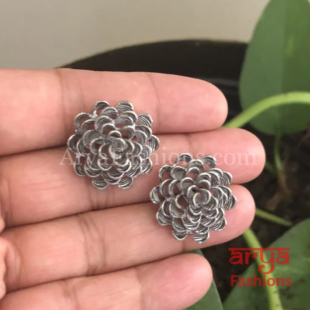 Esha Wire Mash Fusion Studs/Flower Studs/Flower Earrings