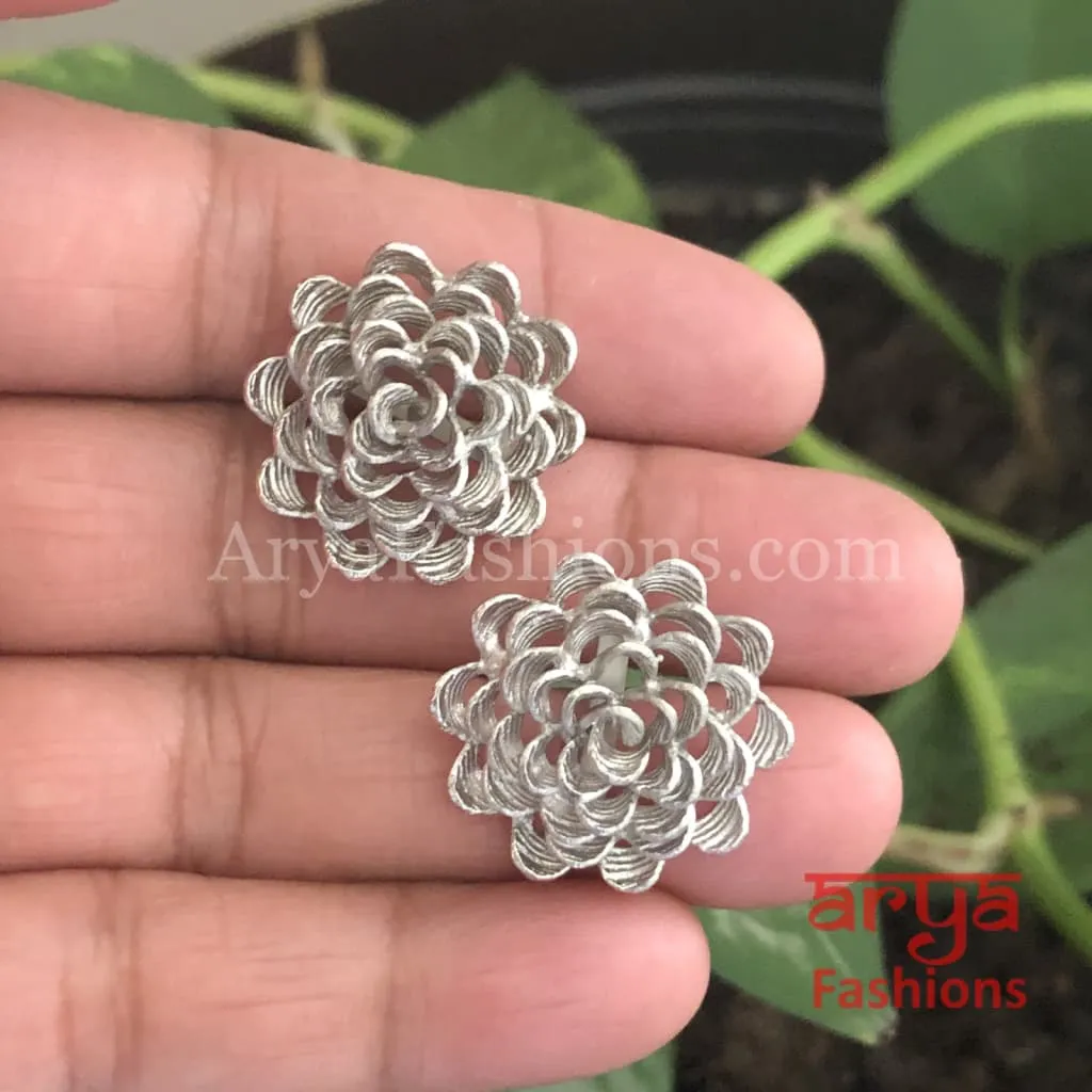 Esha Wire Mash Fusion Studs/Flower Studs/Flower Earrings