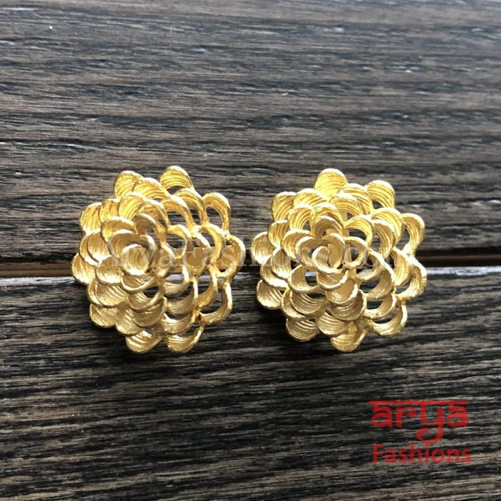 Esha Wire Mash Fusion Studs/Flower Studs/Flower Earrings