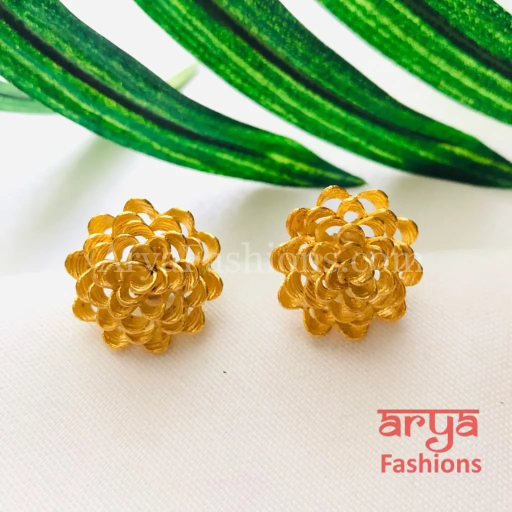 Esha Wire Mash Fusion Studs/Flower Studs/Flower Earrings