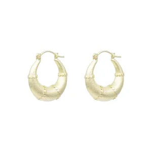 Esmeralda Gold Hoops