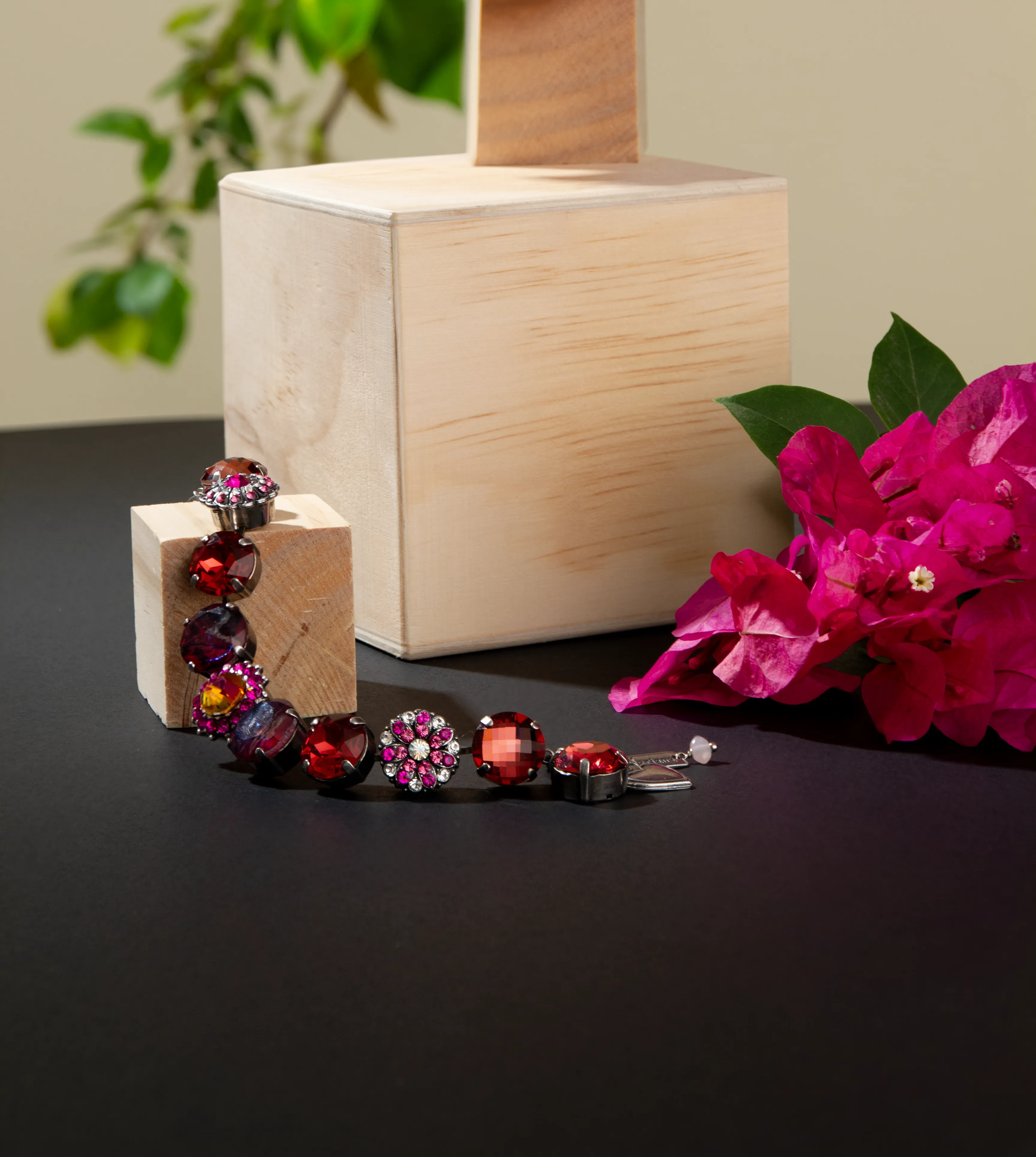 Extra Luxurious Blossom Necklace in "Bougainvillea" *Custom*