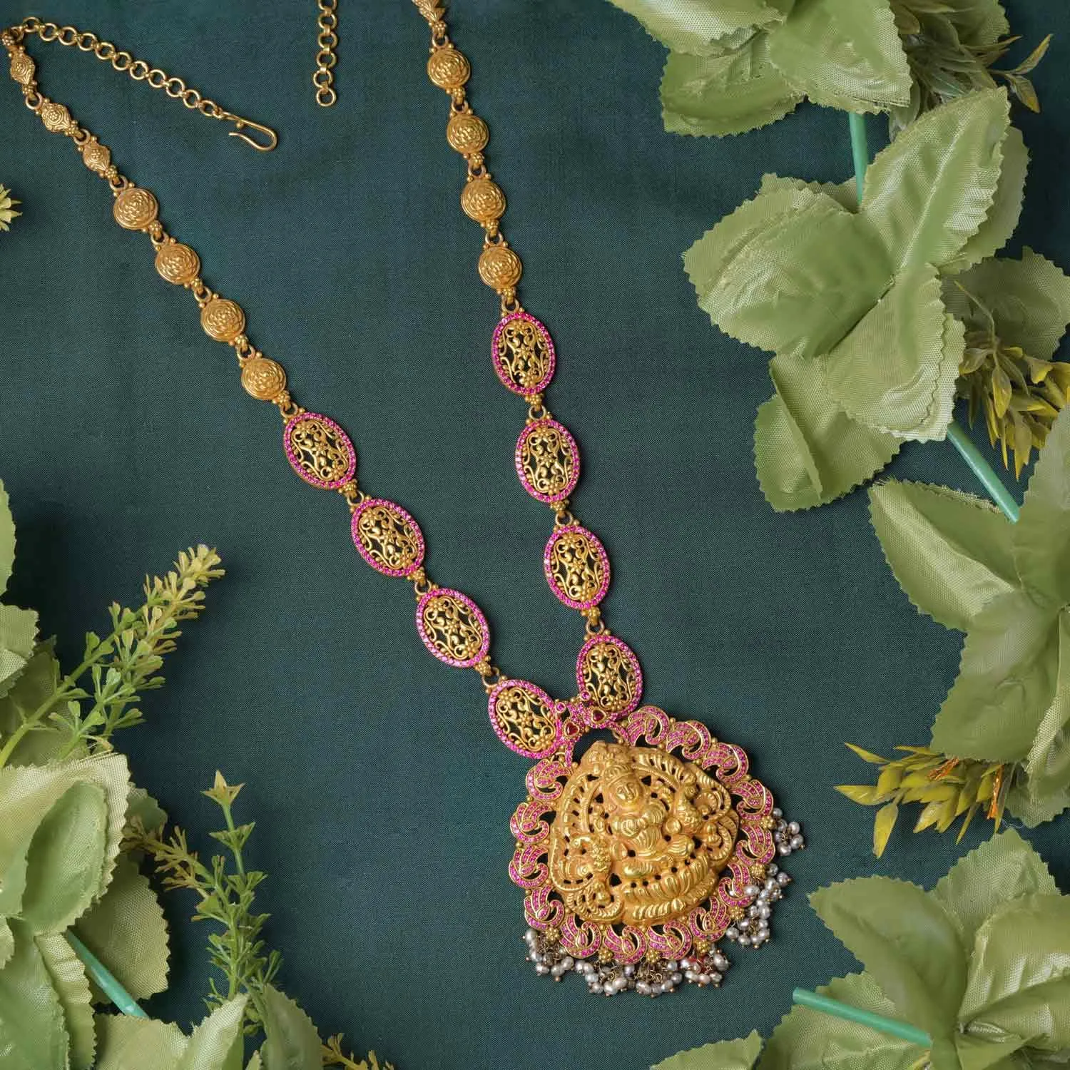 Fancy Lakshmi Long Necklace