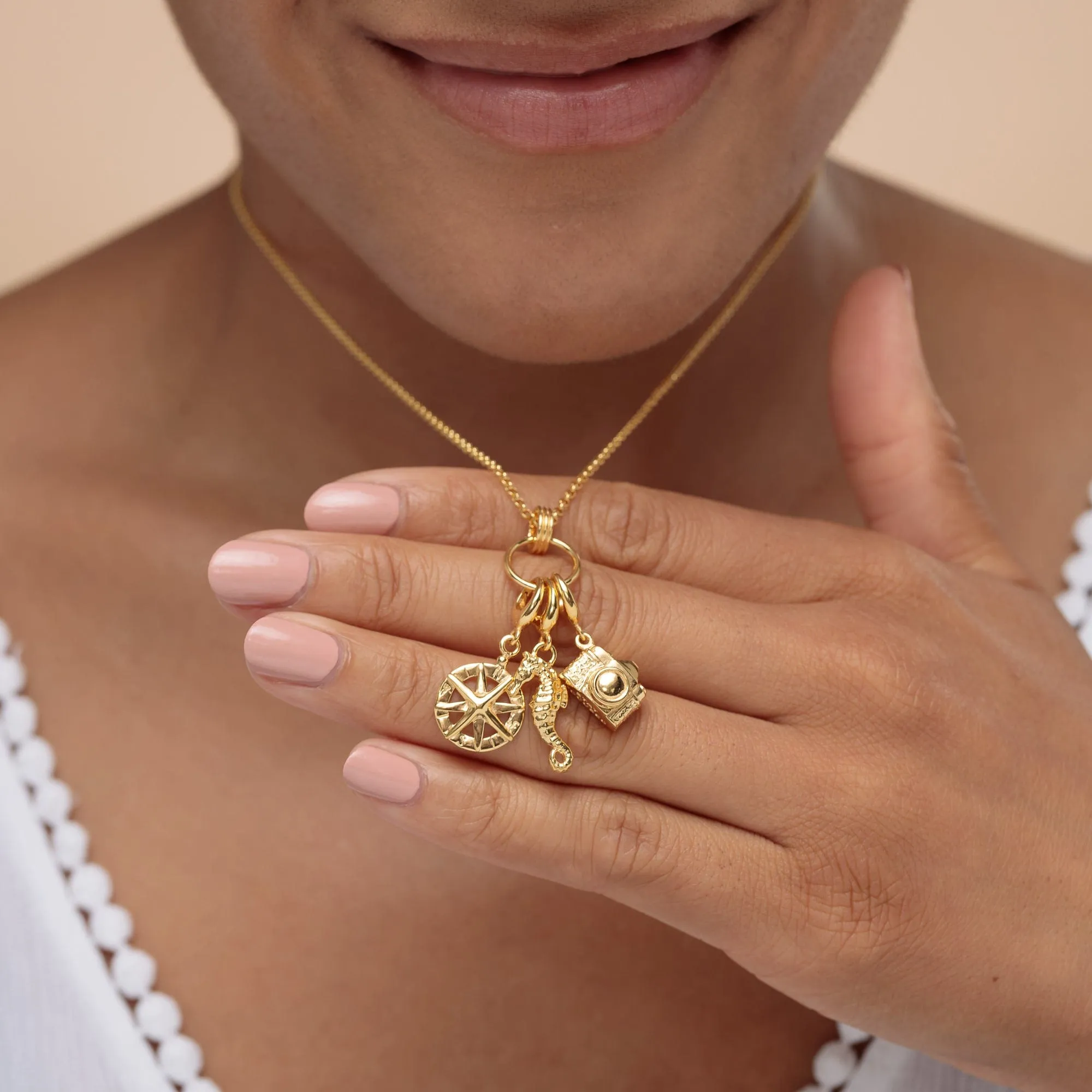 Gold Plated Vintage Camera Charm