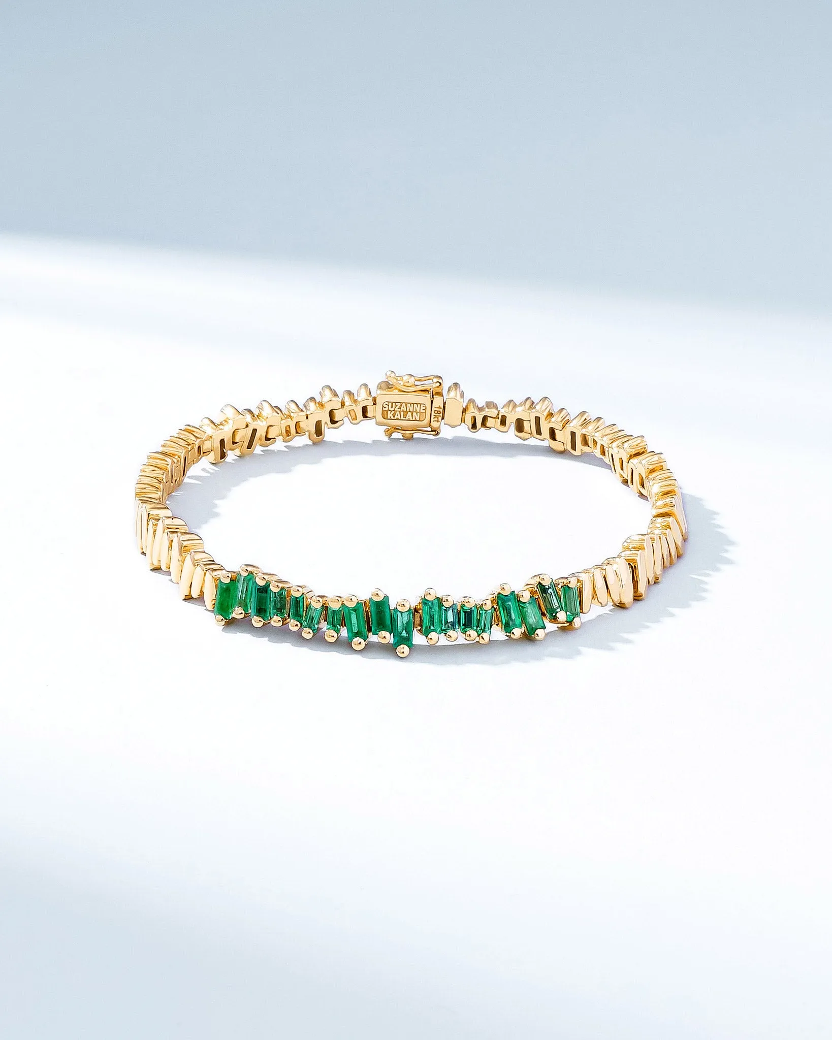 Golden Emerald ID Bracelet