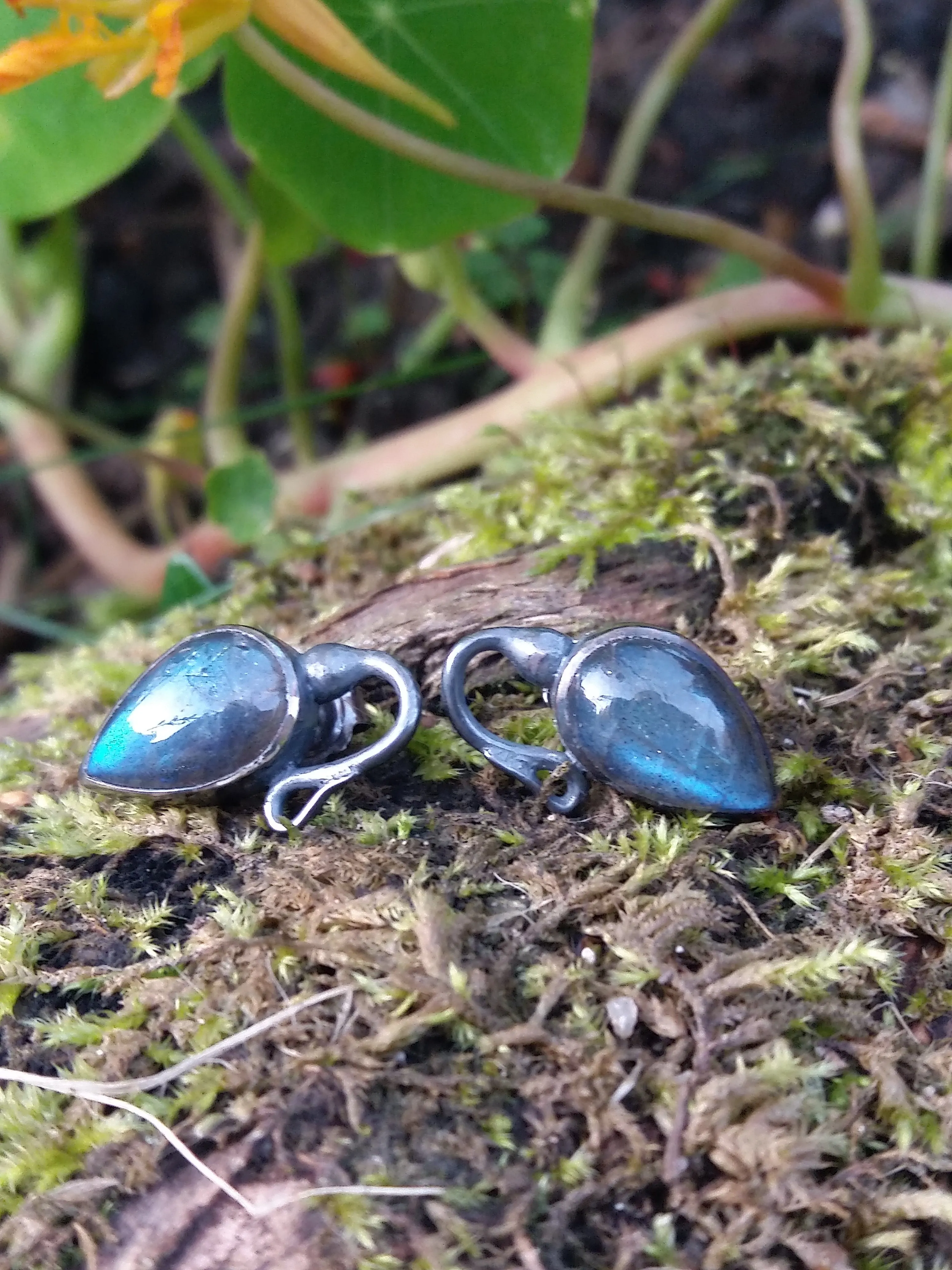 Labradorite Bud Studs