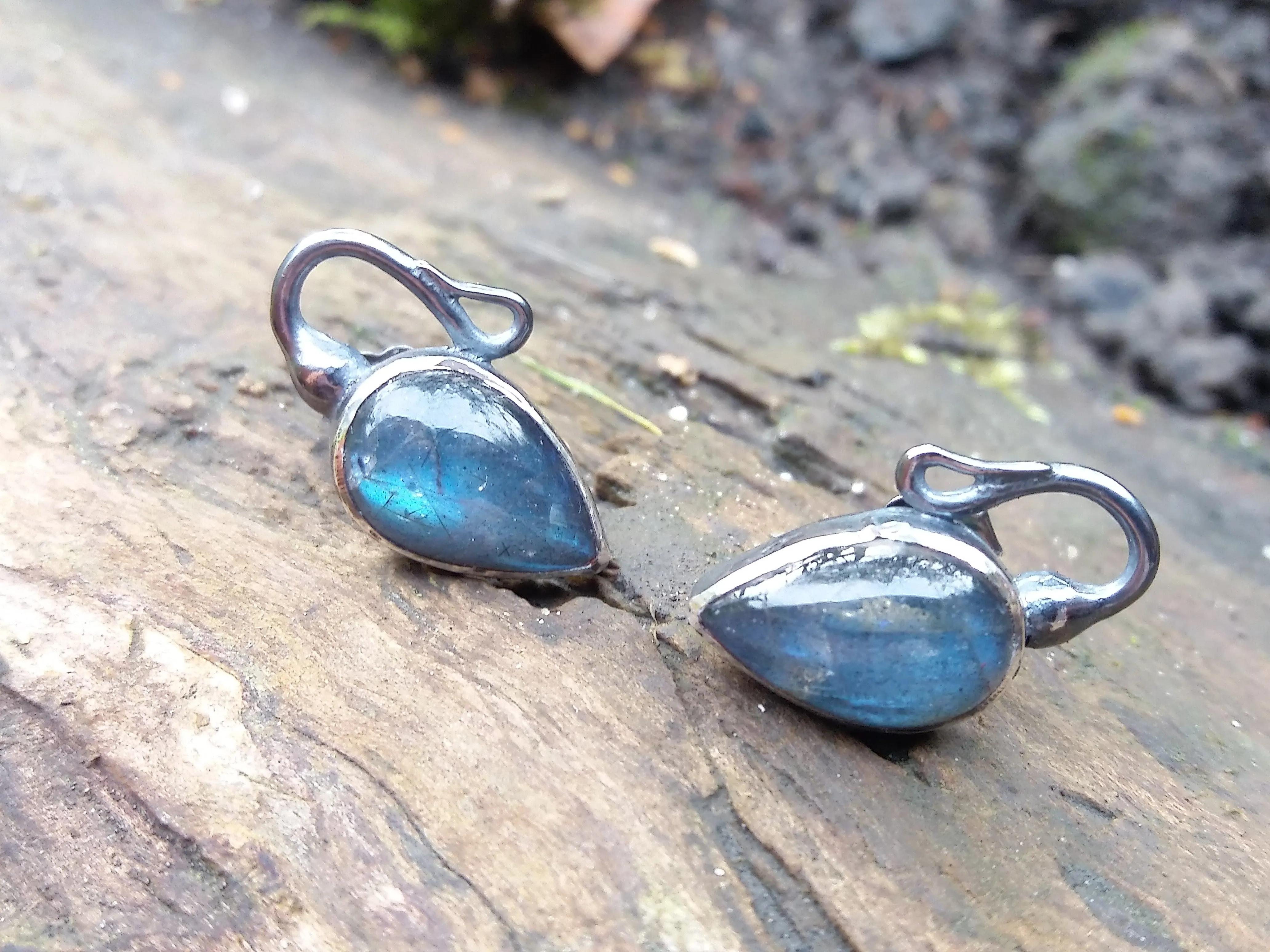 Labradorite Bud Studs