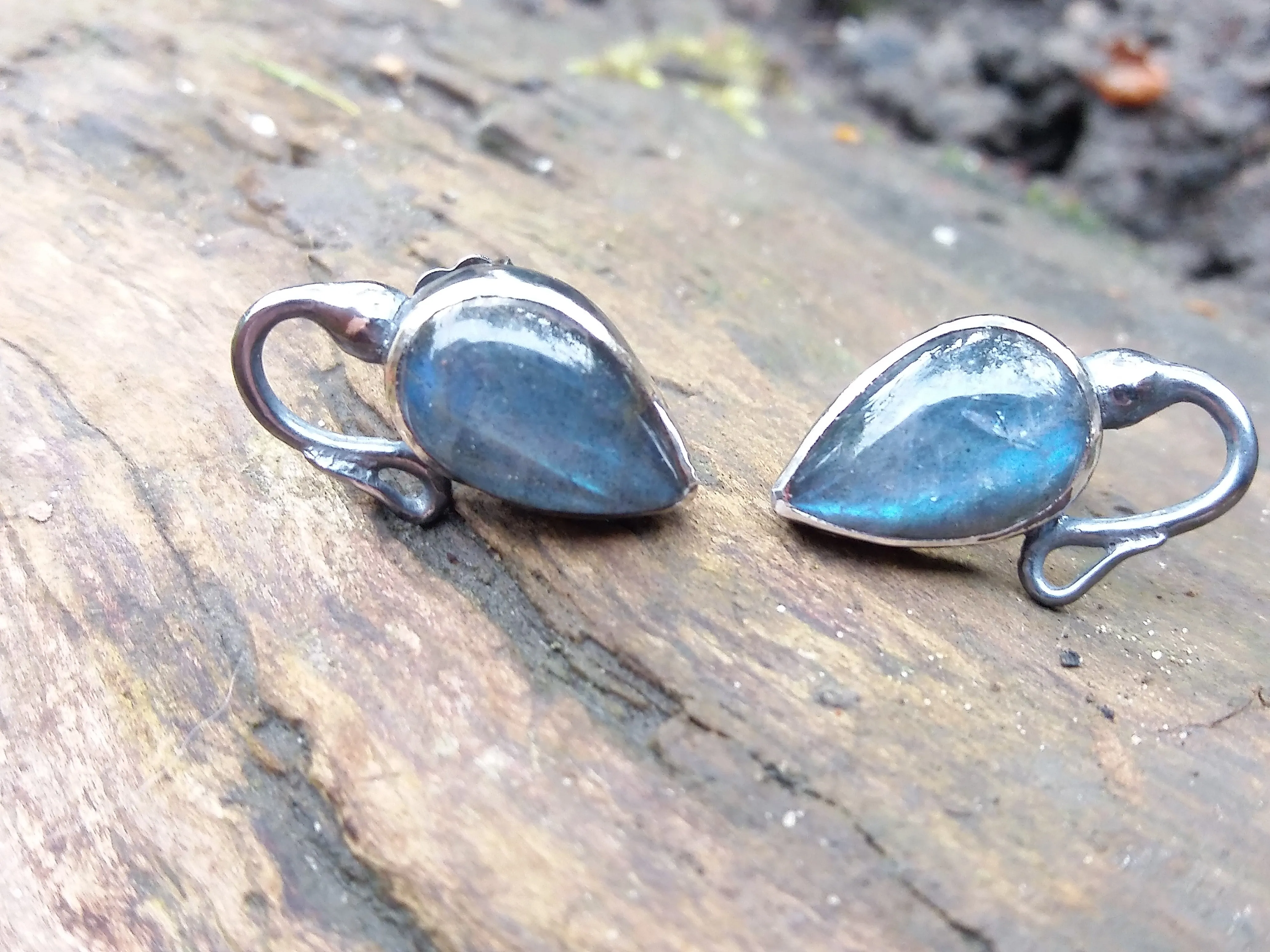 Labradorite Bud Studs