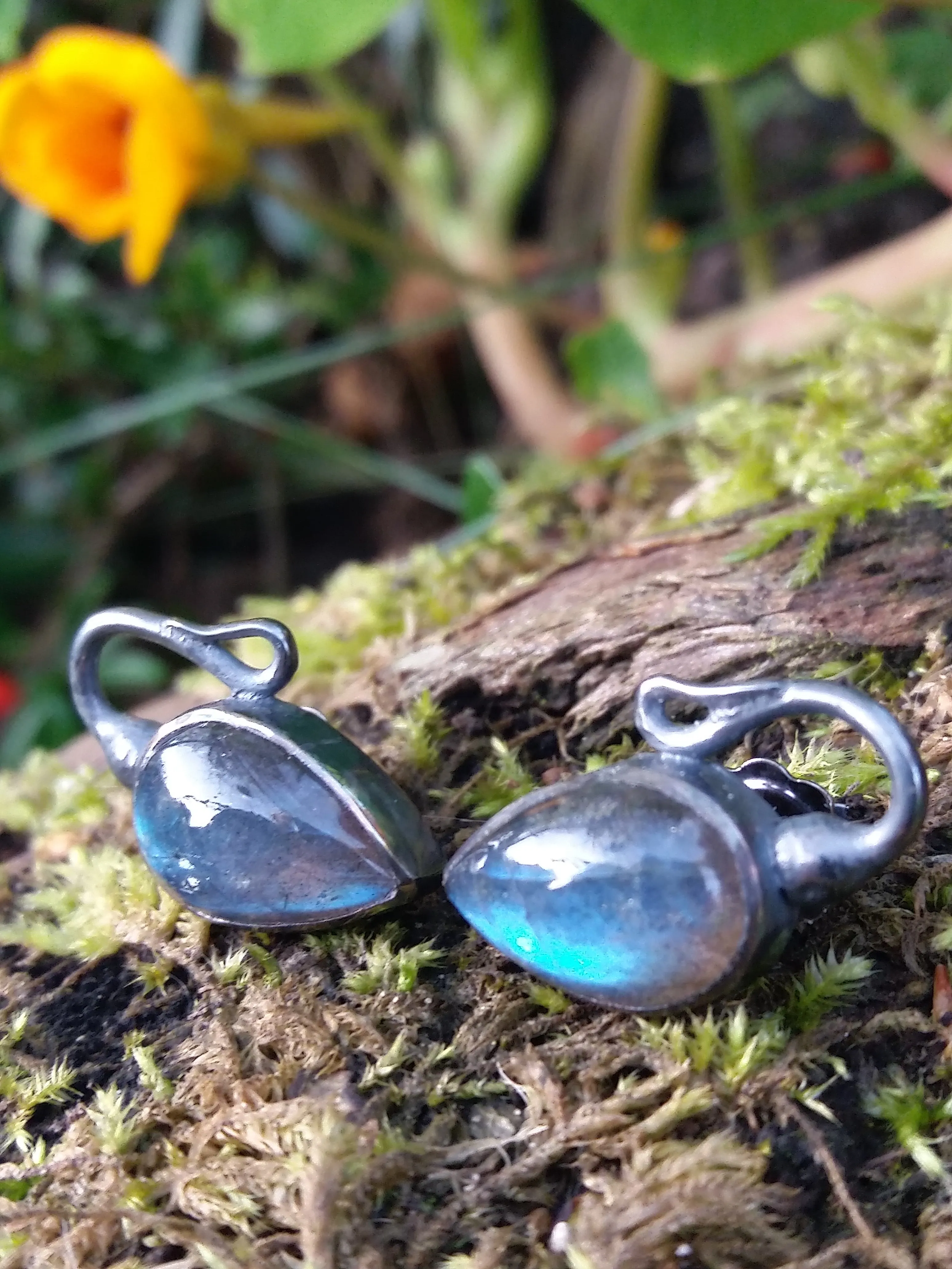 Labradorite Bud Studs