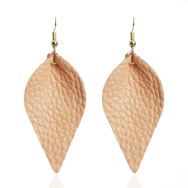 Leather earrings