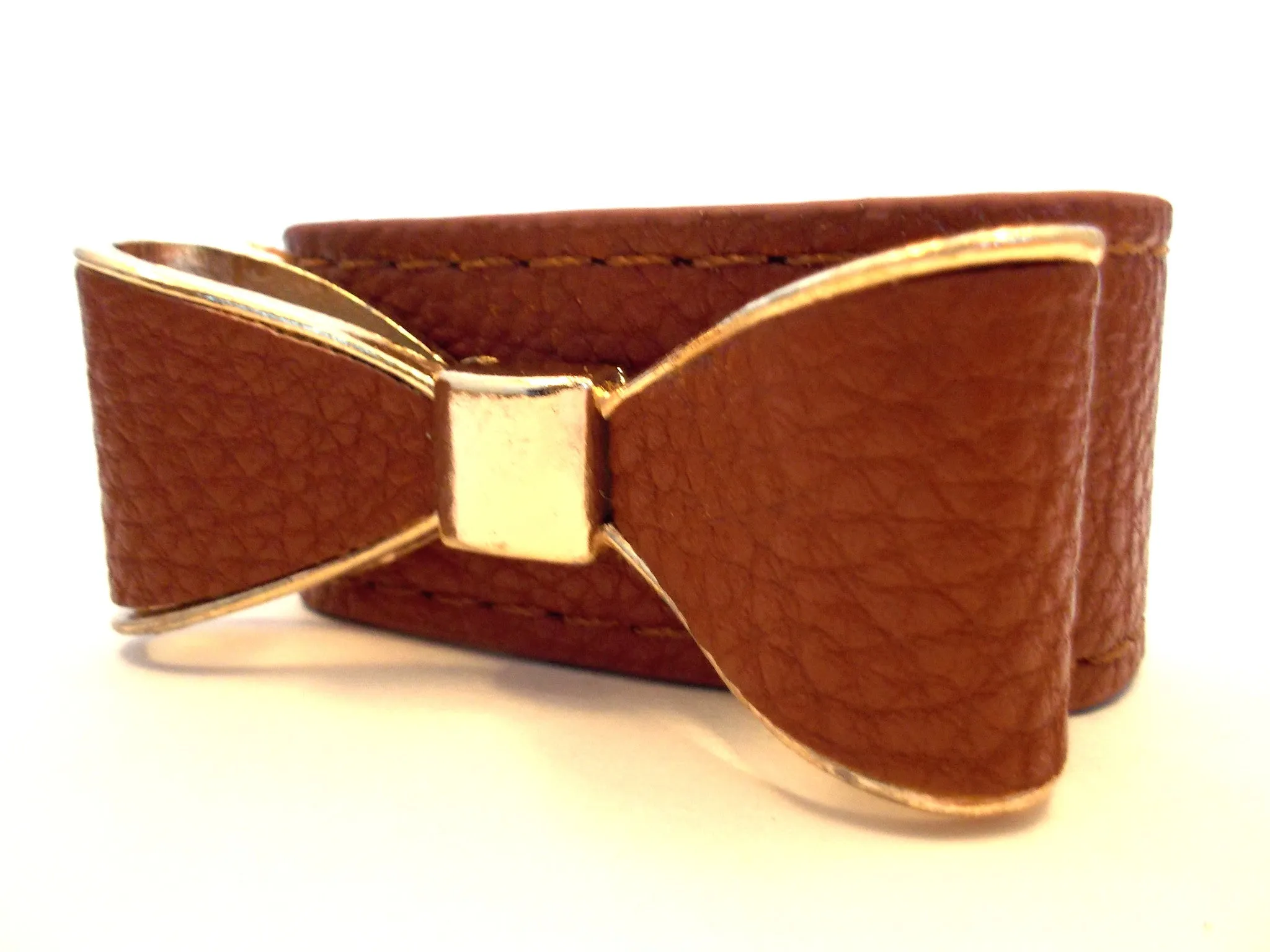 Leatherette Bow Bracelets- 3 Color Options