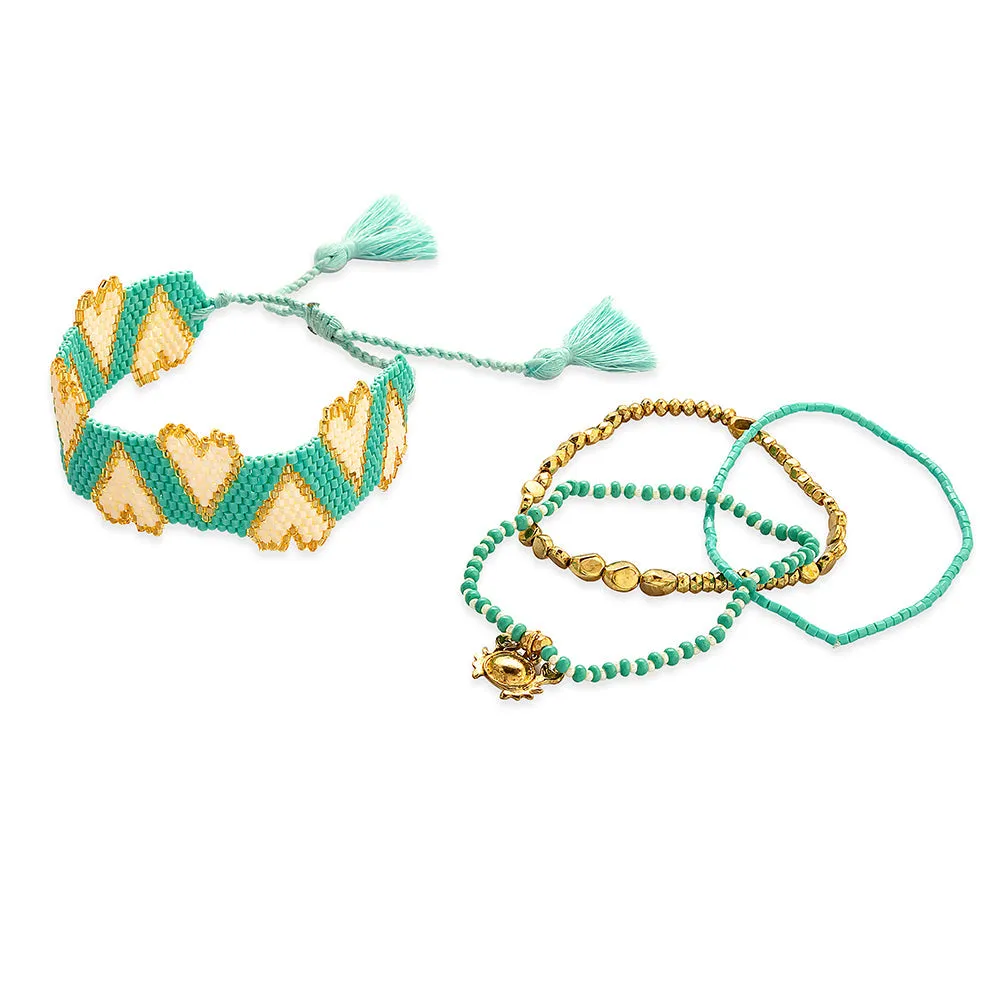 Love Unbounded Bracelet in Teal