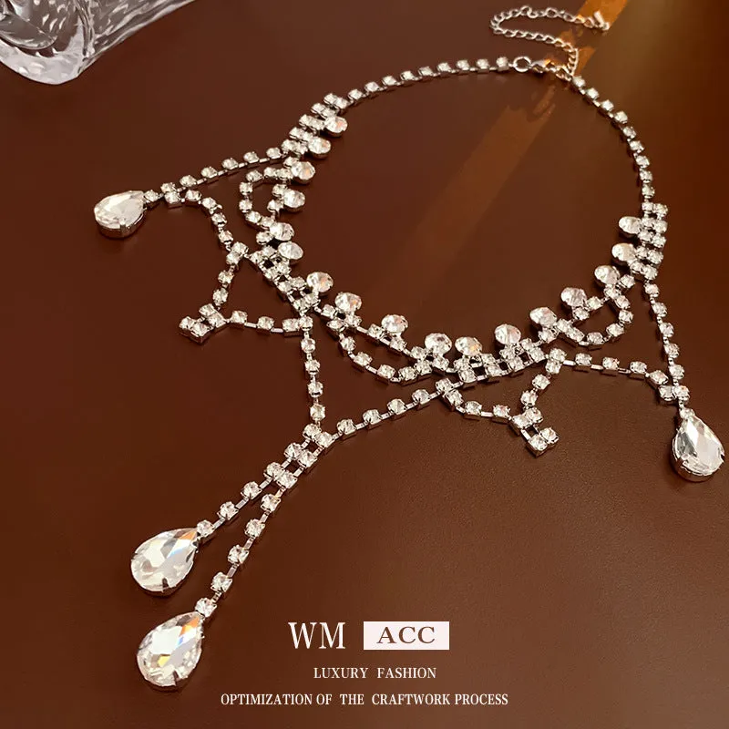 Luxurious Droplet Droplet Alloy Electroplating Necklaces