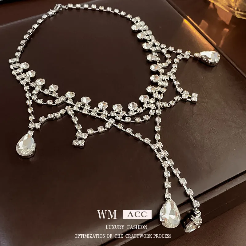 Luxurious Droplet Droplet Alloy Electroplating Necklaces