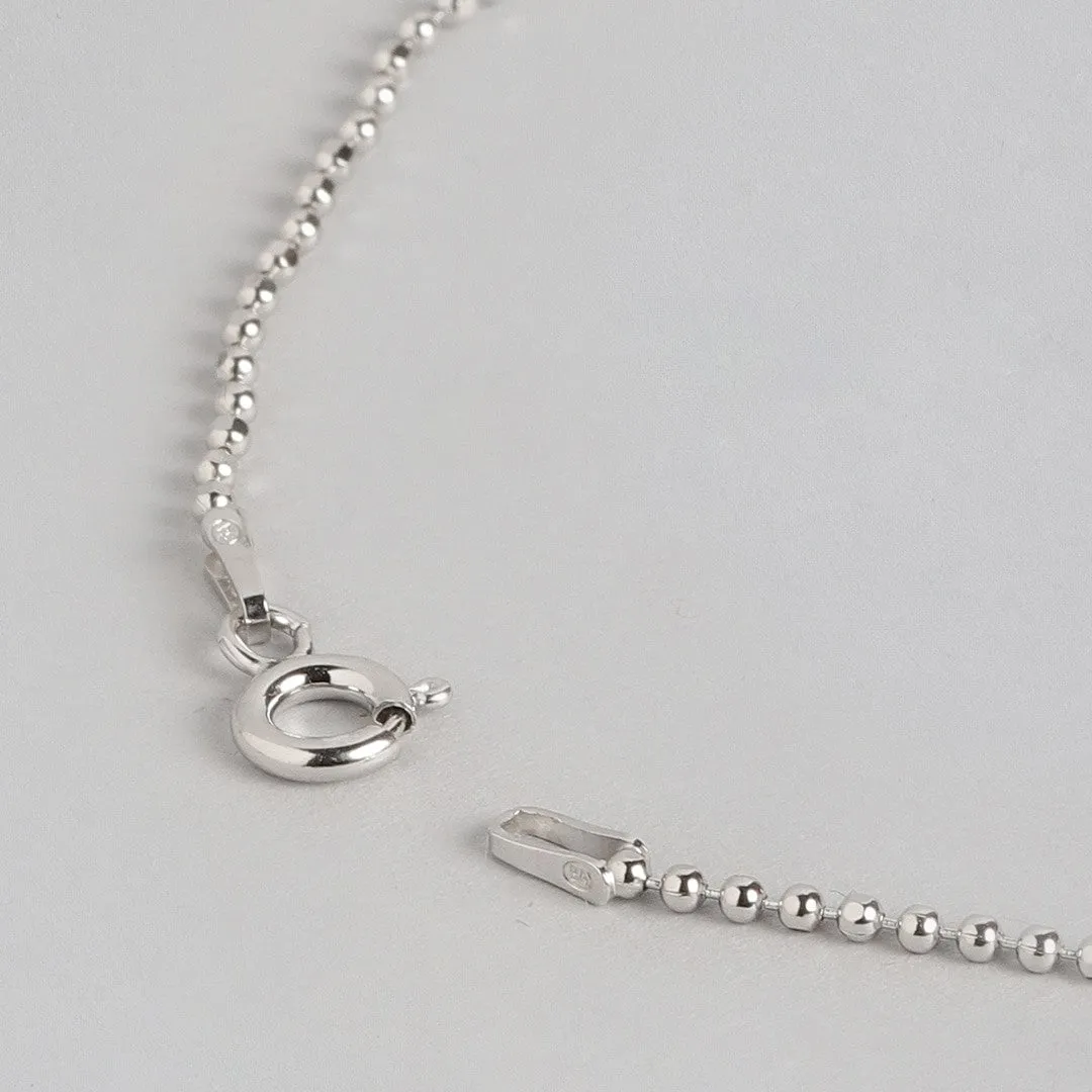 Minimal Tiny Beads 925 Sterling Silver Anklet